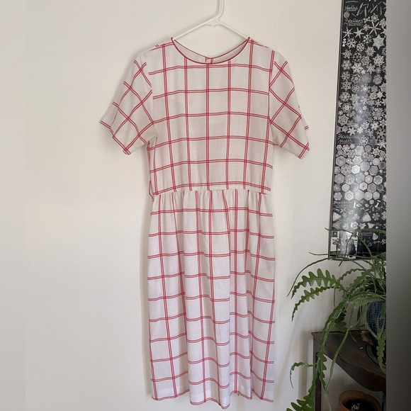 Vintage windowpane check dress - Picture 1 of 2